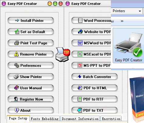 Screenshot of Easy PDF Creator